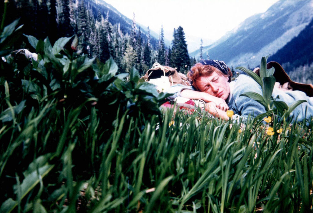 grandma in the wildflowers