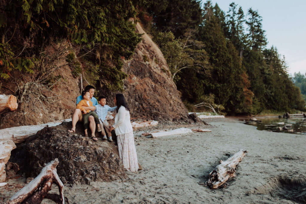 olympic national park beach family session