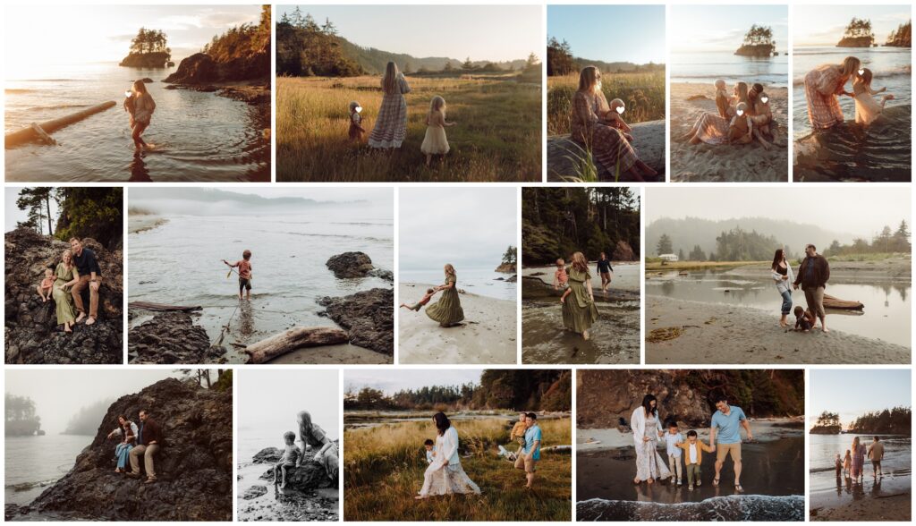 olympic national park beach family session