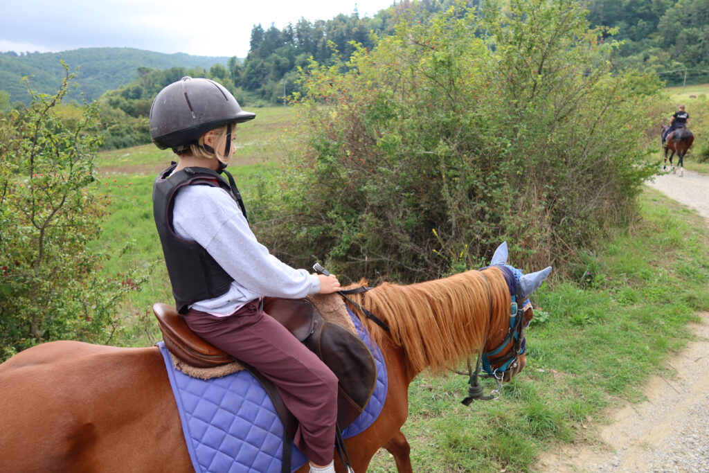 trail ride in tuscany