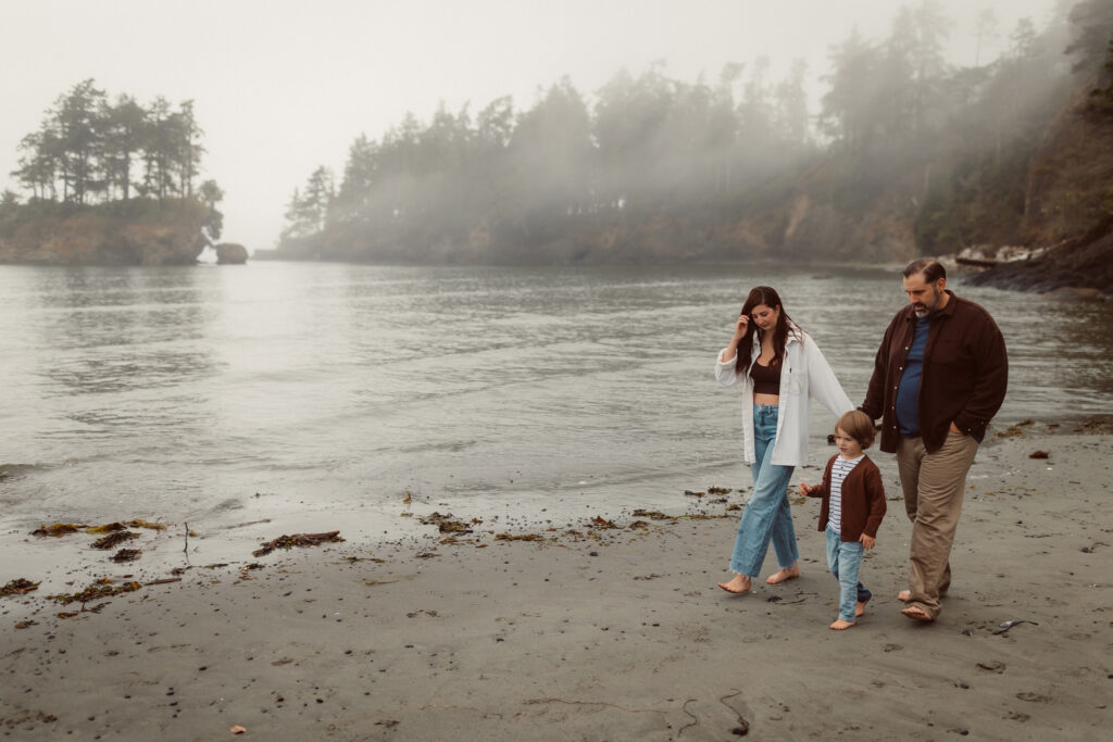 olympic national park beach family session